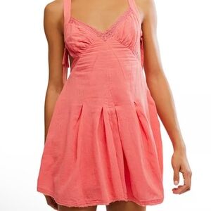 Free People pink Vivi Mini dress NWT